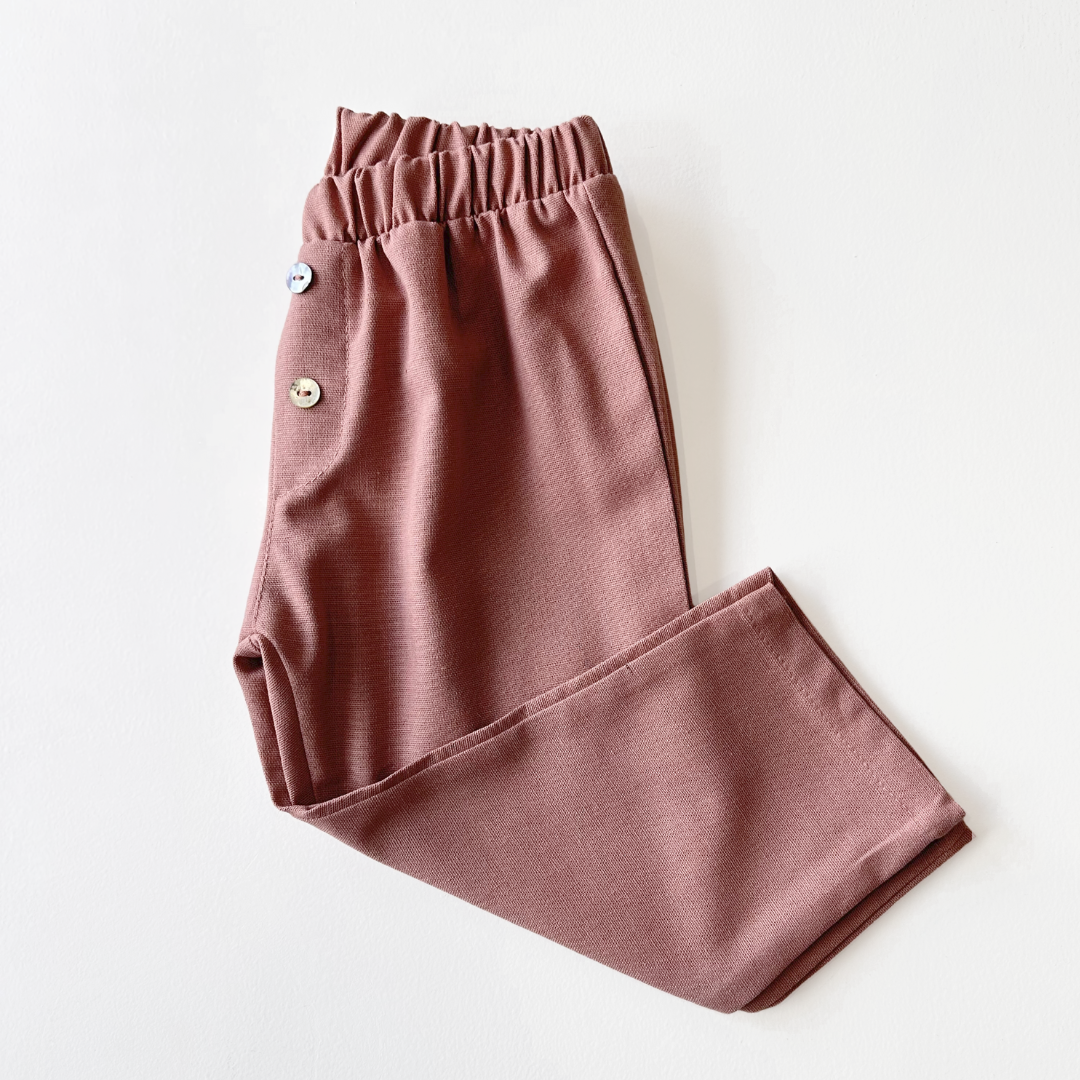 Calça Infantil Linho Cacau