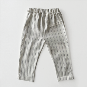 Calça Infantil Linho Listrada