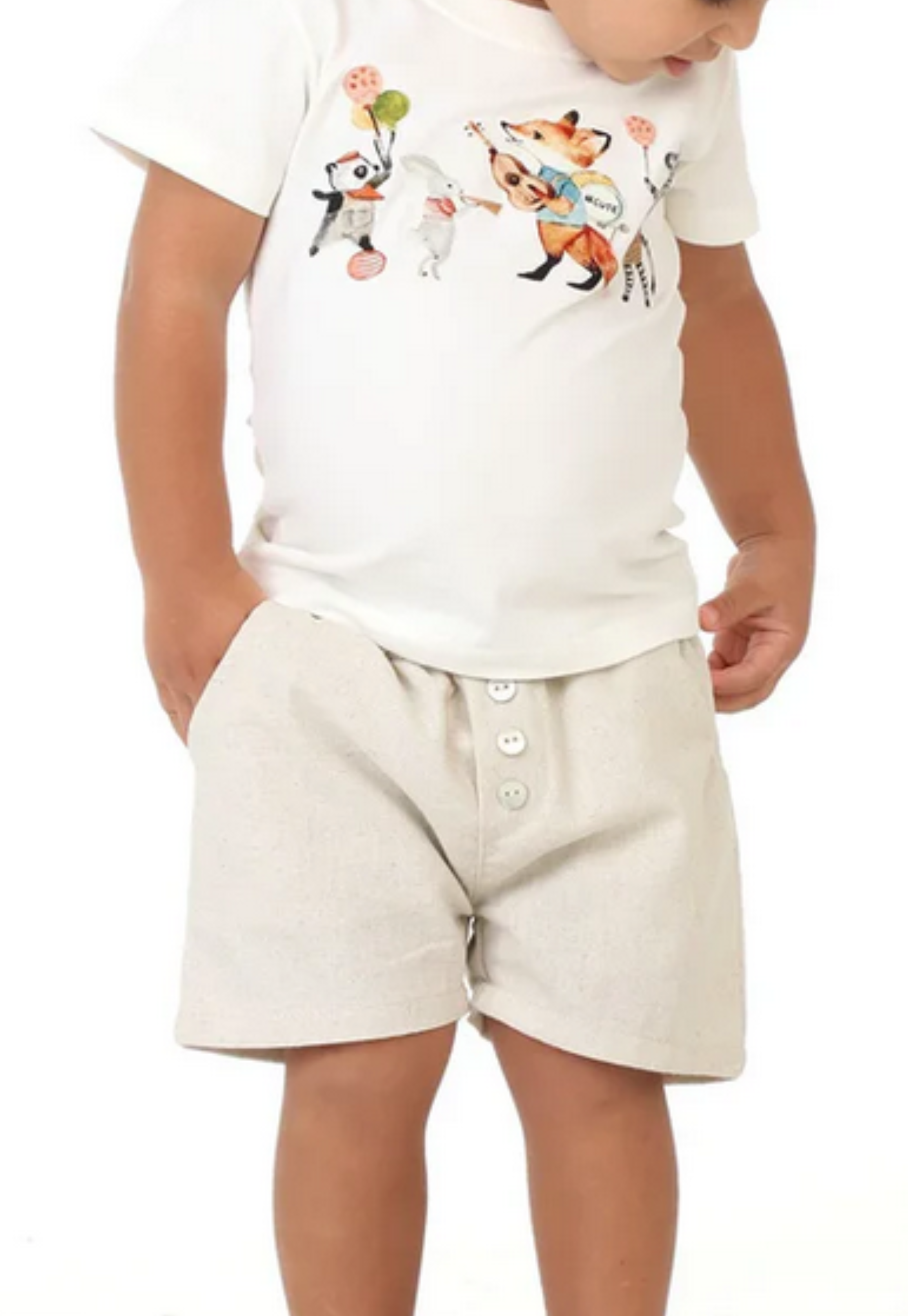 Shorts Infantil Linho