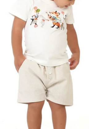 Shorts Infantil Linho