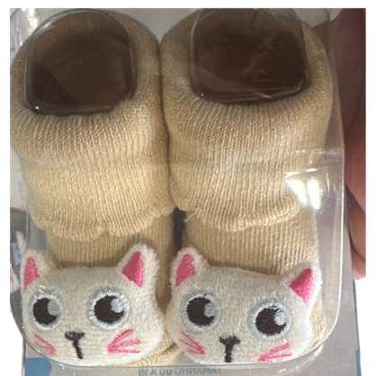 Meia infantil gatinha