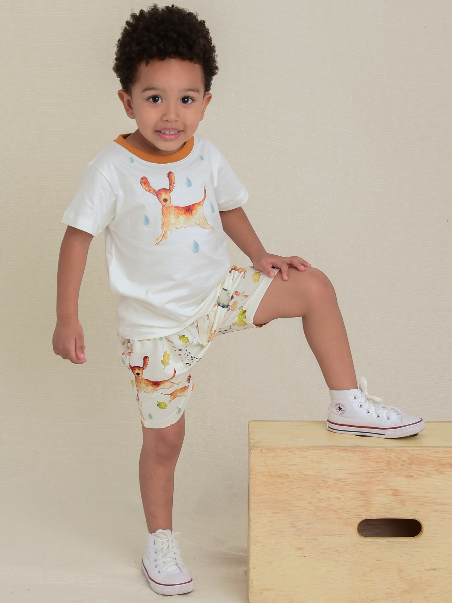 Shorts Infantil Estampa Pets