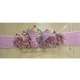 Tiara Faixa Borboleta Caroline Rose