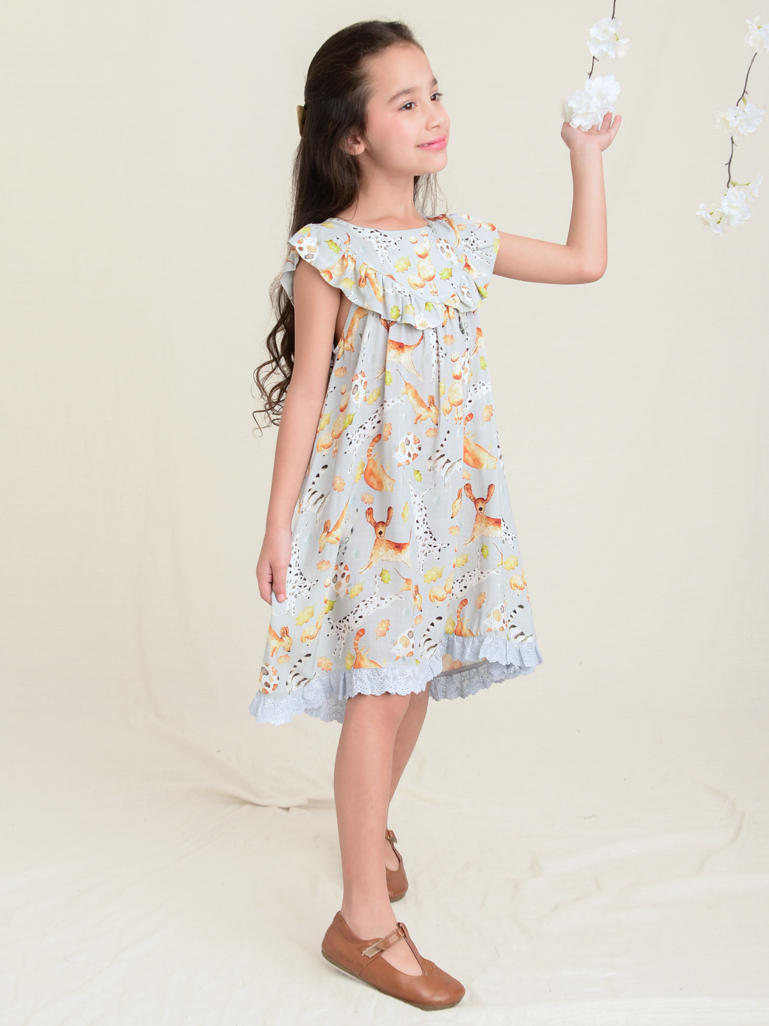 Vestido Infantil Chuva Pets