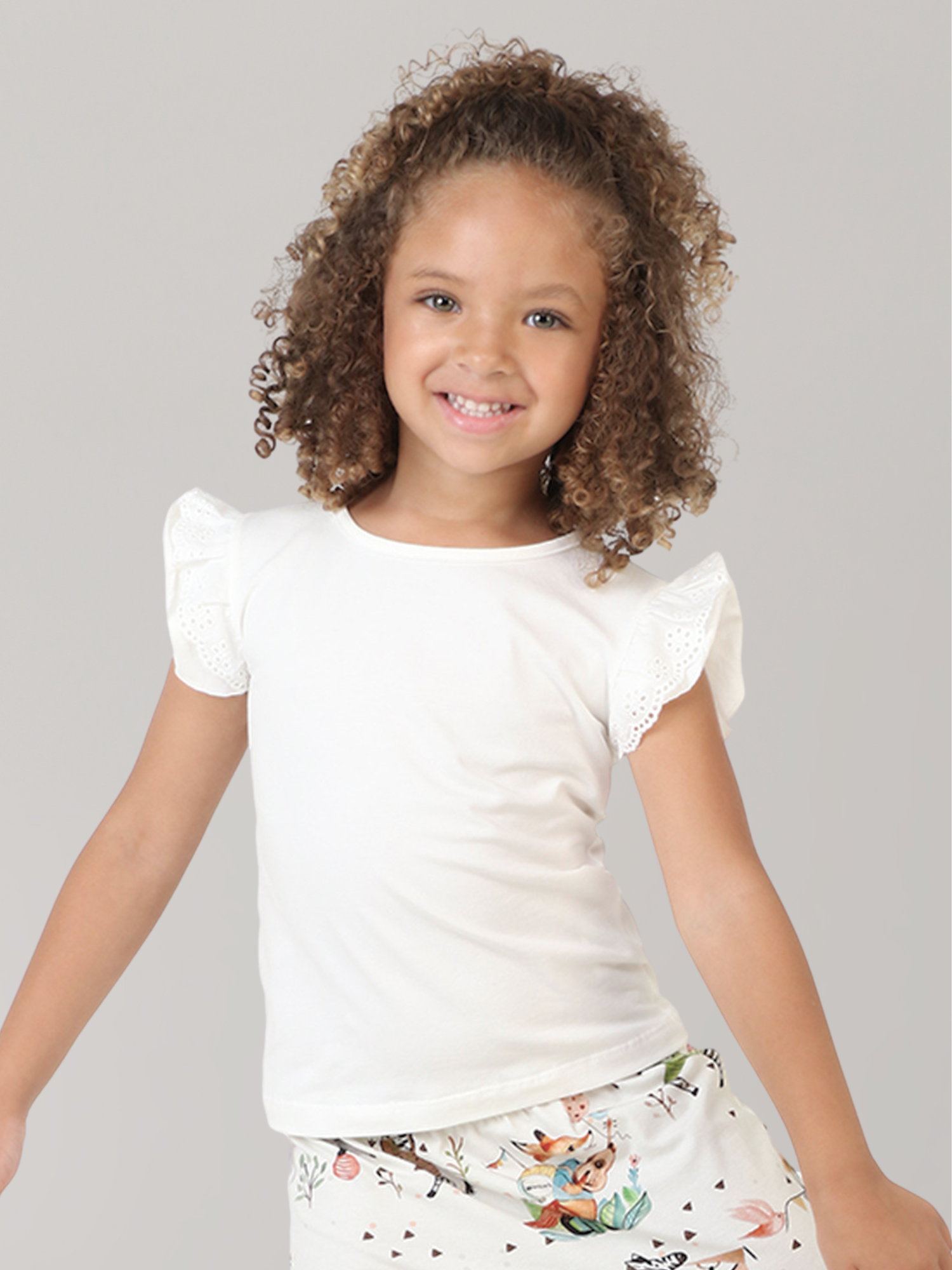 Blusa Infantil Babadinho Renda