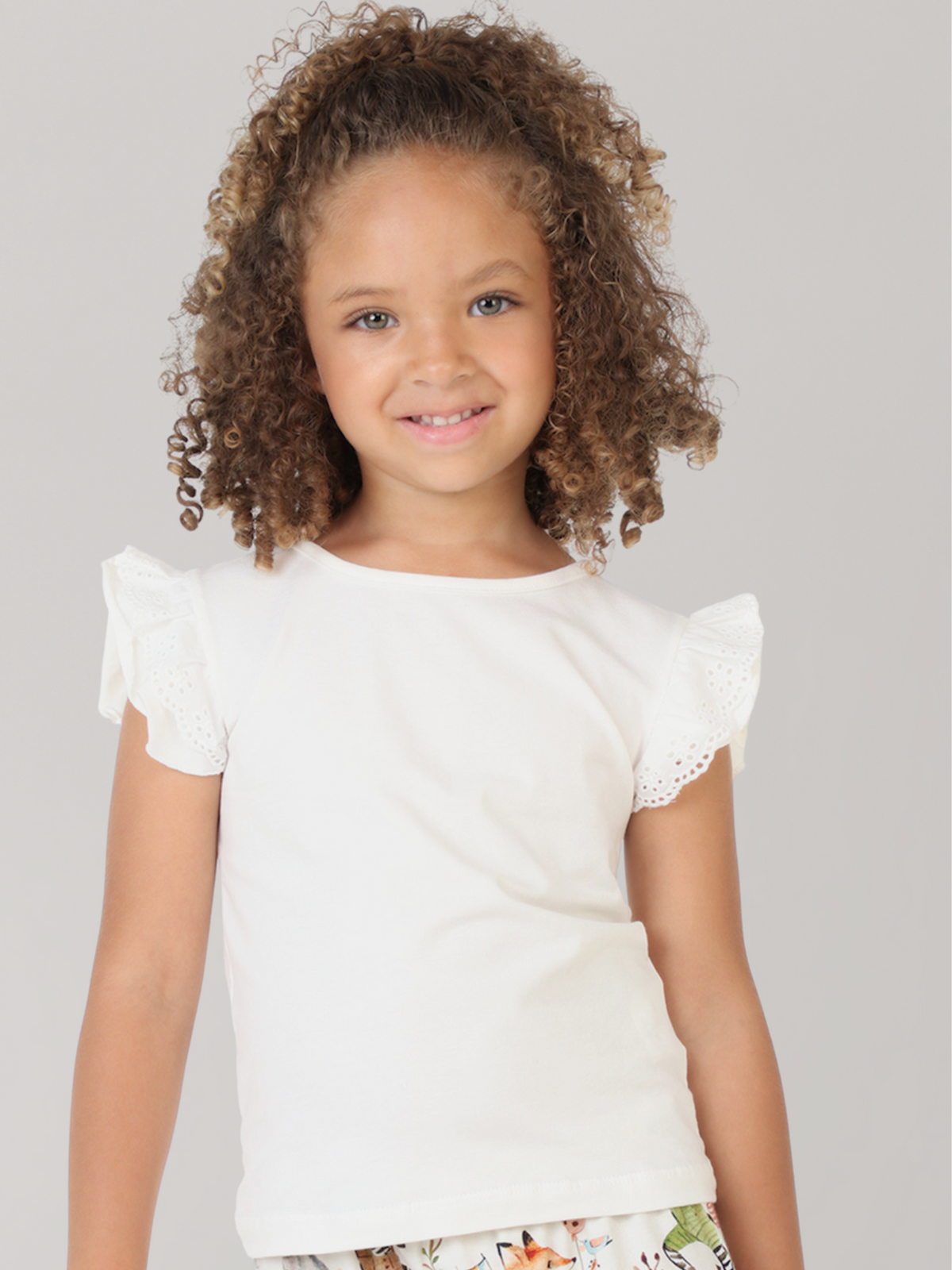 Blusa Infantil Babadinho Renda