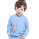 Moletom Infantil Pelucia Azul