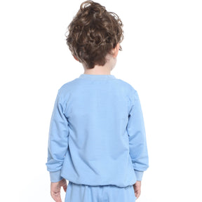 Moletom Infantil Pelucia Azul