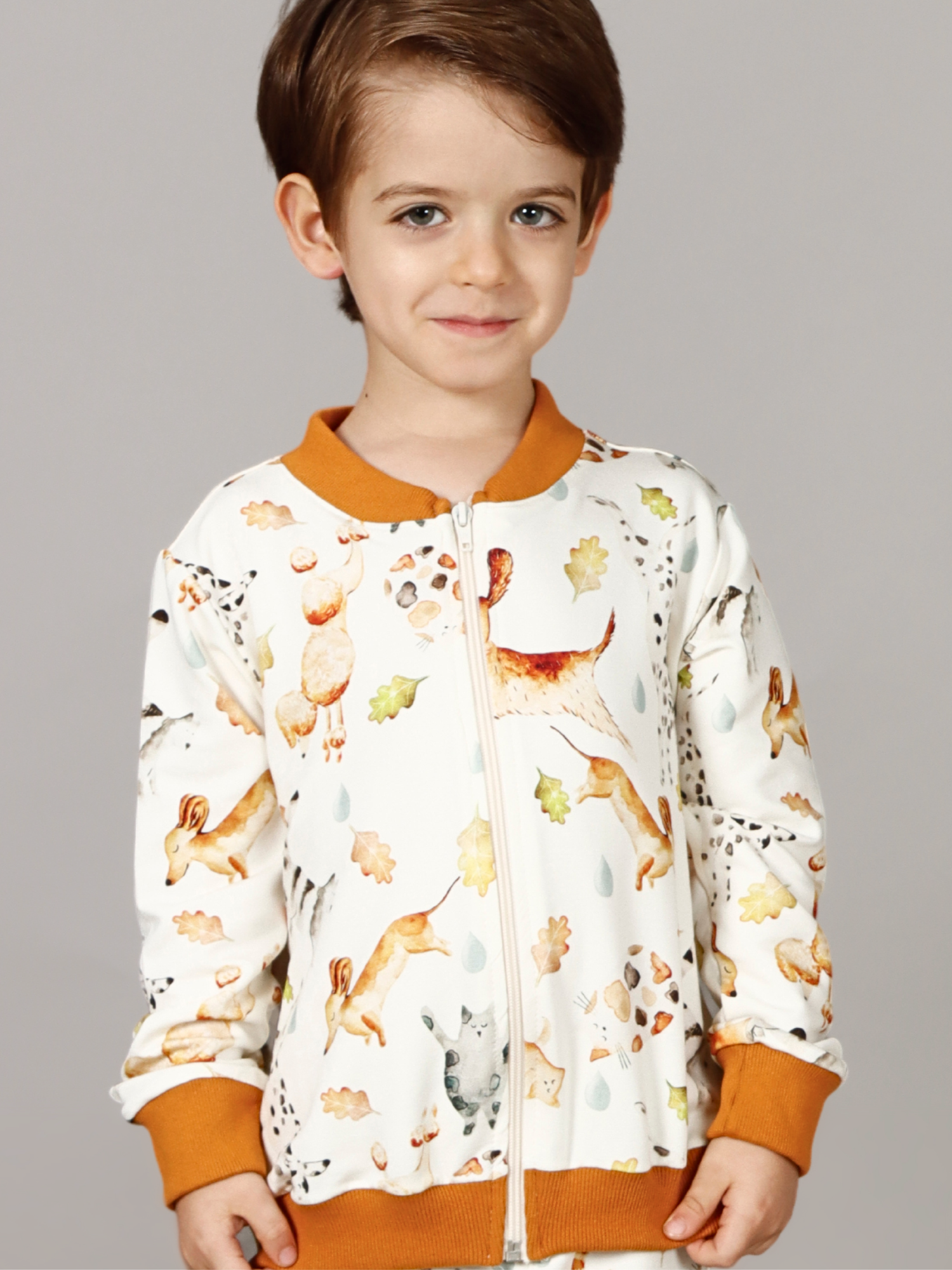 Jaqueta Bomber Infantil Estampada