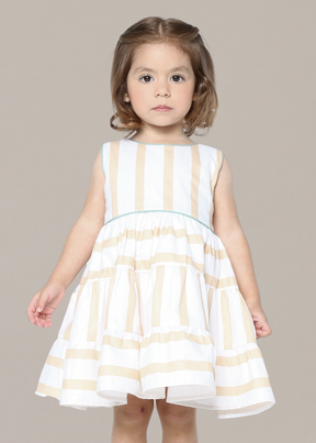 Vestido Infantil listrado