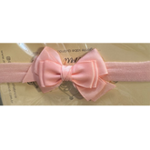Tiara Infantil  Faixa Laço Salmão