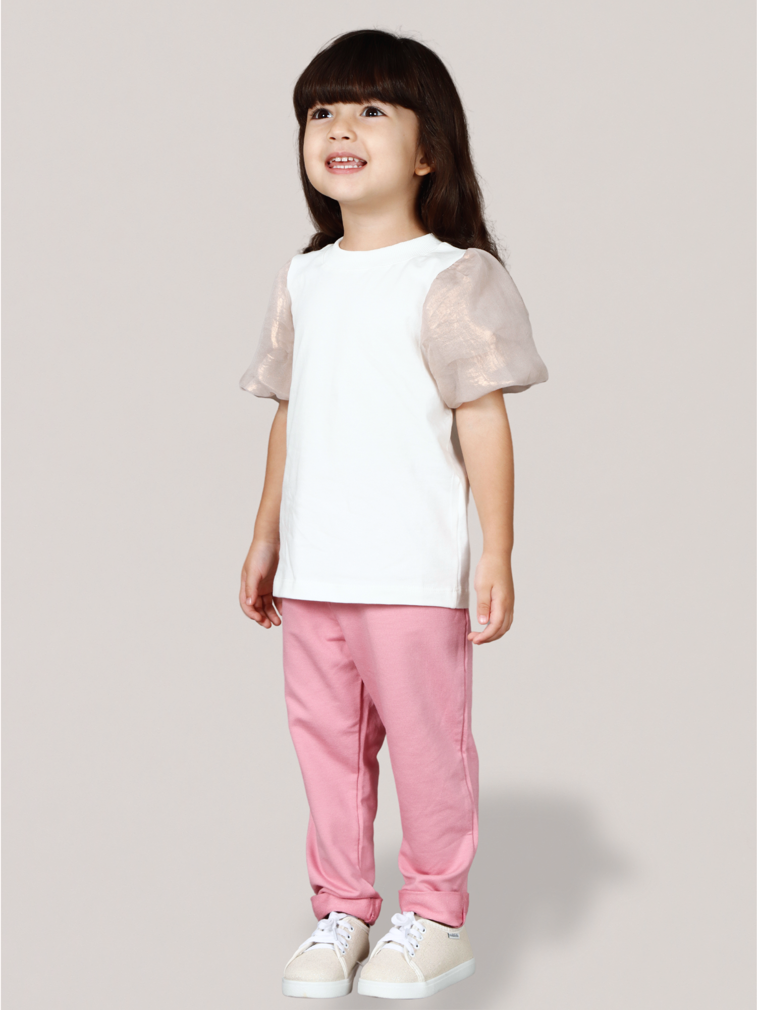 Blusa Menina Manga Princesa